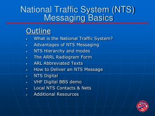 National Traffic System (NTS) Messaging Basics