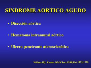 SINDROME AORTICO AGUDO