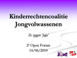 Kinderrechtencoalitie Jongvolwassenen