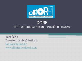 DORF FESTIVAL DOKUMENTARNIH MUZIČKIH FILMOVA