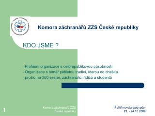 Komora záchranářů ZZS České republiky