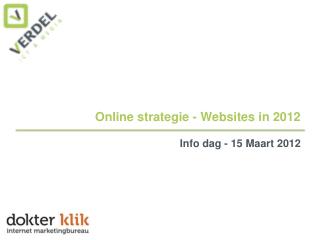 Online strategie - Websites in 2012