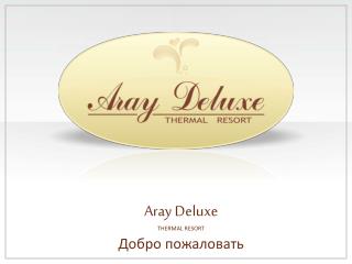 Aray Deluxe THERMAL RESORT Добро пожаловать