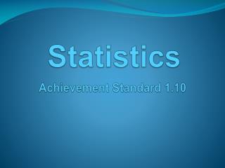 Statistics