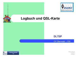 Logbuch und QSL-Karte