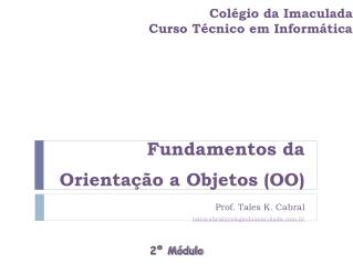 Colégio da Imaculada Curso Técnico em Informática