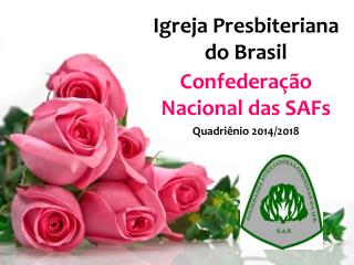 Igreja Presbiteriana do Brasil Confederação Nacional das SAFs Quadriênio 2014/2018