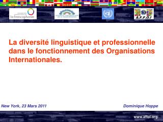 La diversité linguistique et professionnelle dans le fonctionnement des Organisations