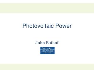 Photovoltaic Power