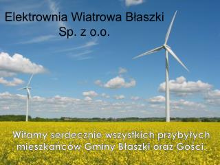 Elektrownia Wiatrowa Błaszki Sp. z o.o.