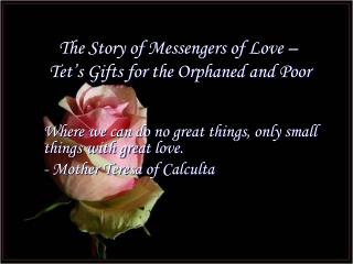 The Story of Messengers of Love – Tet’s Gifts for the Orphaned and Poor