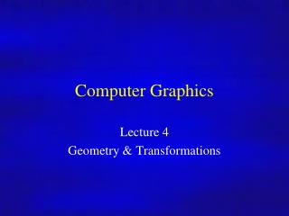 Computer Graphics