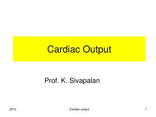 Cardiac Output