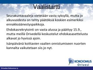 Vaalistartti