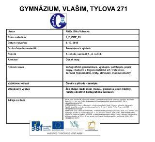 GYMNÁZIUM, VLAŠIM, TYLOVA 271