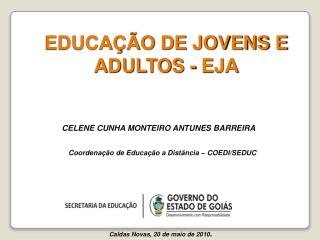 Coordenação de Educação a Distância – COEDI/SEDUC