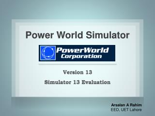 Power World Simulator