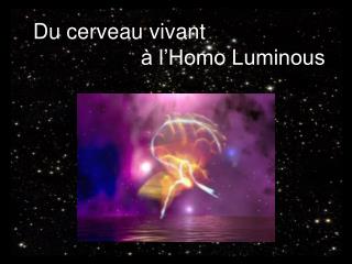 Du cerveau vivant à l’Homo Luminous