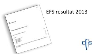 EFS resultat 2013