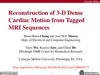 Reconstruction of 3-D Dense Cardiac Motion from Tagged MRI Sequences