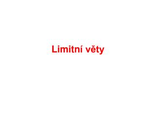 Limitn í věty