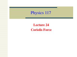 Physics 117