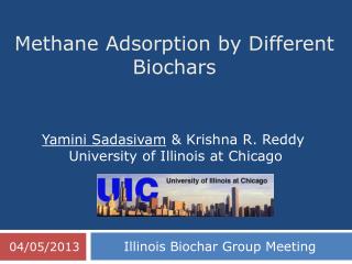 Methane Adsorption by Different Biochars