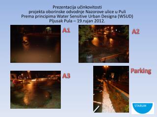 Prezentacija učinkovitosti projekta oborinske odvodnje Nazorove ulice u Puli