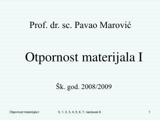 Prof. dr. sc. Pavao Marović
