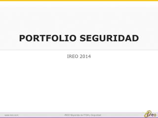 PORTFOLIO SEGURIDAD