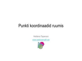 Punkti koordinaadid ruumis