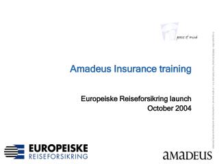 Amadeus Insurance training