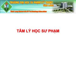 TÂM LÝ HỌC SƯ PHẠM