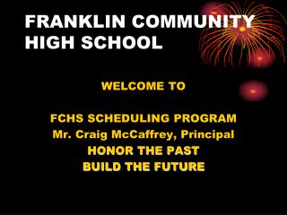 FRANKLIN COMMUNITY HIGH SCHOOL