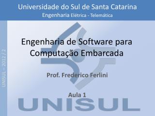 Engenharia de Software para Computação Embarcada