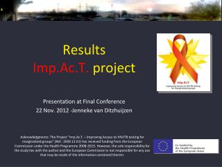 Results Imp.Ac.T. project