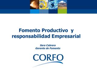 Fomento Productivo y responsabilidad Empresarial