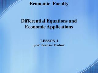 Economic Faculty