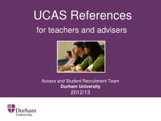 UCAS References for teachers and advisers