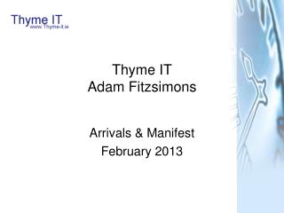 Thyme IT Adam Fitzsimons