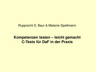 Was ist ein C-Test?