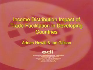 Income Distribution Impact of Trade Facilitation in Developing Countries