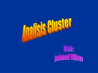 Analisis Cluster