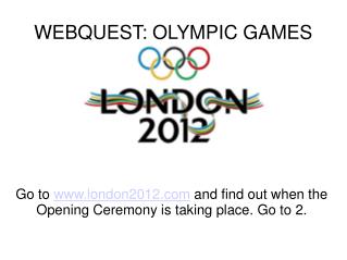 WEBQUEST: OLYMPIC GAMES