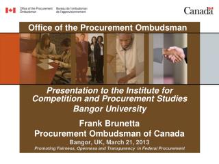 Office of the Procurement Ombudsman