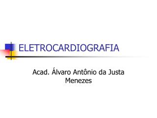 ELETROCARDIOGRAFIA