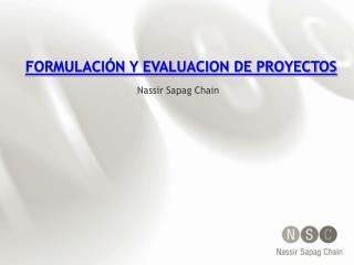 FORMULACIÓN Y EVALUACION DE PROYECTOS