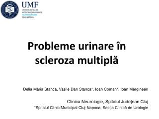 Probleme urinare în scleroza multiplă