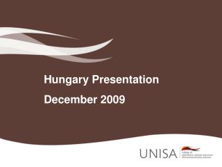 Hungary Presentation December 2009
