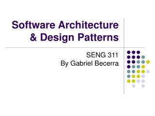 Software Architecture & Design Patterns